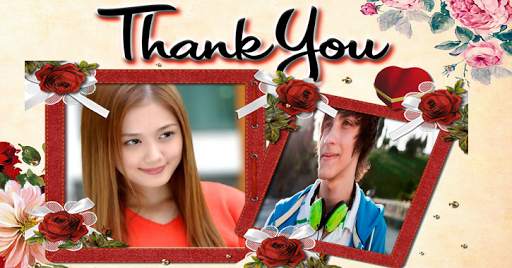 Thank You Double Photo Frame screenshot 2