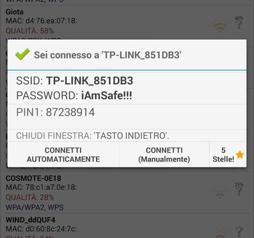 Wifi WPS Plus (Italiano) screenshot 5