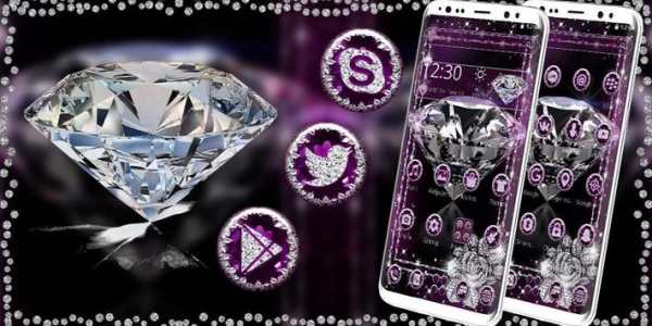 Black Diamond Launcher Theme screenshot 4