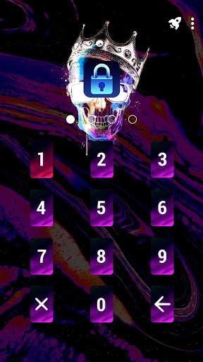 Colorful Skull - App Lock Master Theme screenshot 2