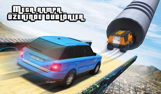 Mega rampa Kruvazör arabası dublör yarış oyunlar screenshot 8