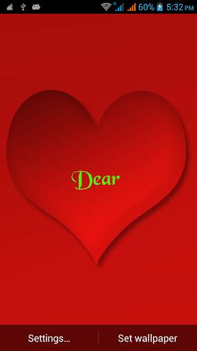 Hearty Names Live Wallpaper screenshot 3