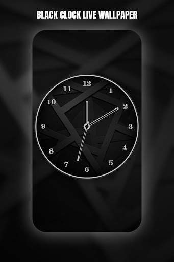 Black Clock Live Wallpaper screenshot 3