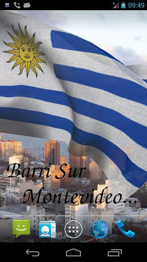 Uruguay Flag Live Wallpaper screenshot 3