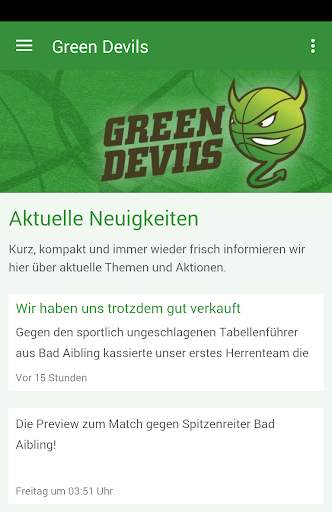 Green Devils App screenshot 1