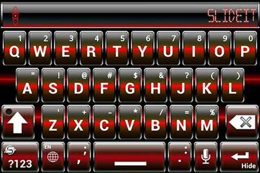 SlideIT Red Digital Skin screenshot 4
