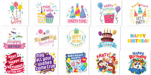 Top Stickers for Whatsapp - Birthday sticker app screenshot 1
