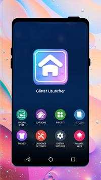 Glitter Launcher——Live wallpaper & Control center screenshot 1