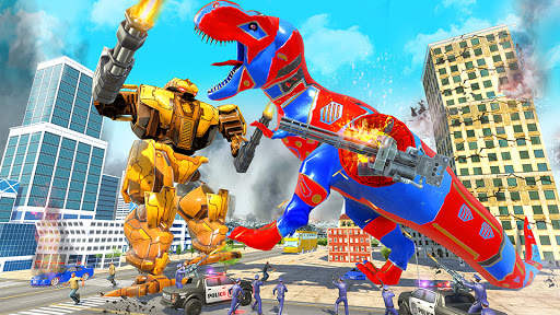 Flying Dino Transform : Dinosaur Robot Games screenshot 3