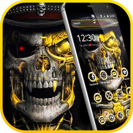 Luxury Golden Metal Skull Theme 1.1.2