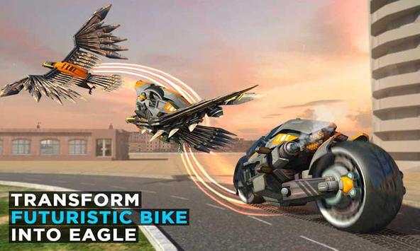 Robot Transforming Wild Eagle Cop Car- Robot Games screenshot 5