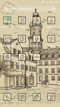 Hand Drawn Street APUS Launcher theme screenshot 2