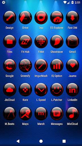 Red Glass Orb Icon Pack скриншот 3