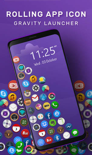 Rolling Icon Launcher - 3D Lau screenshot 5