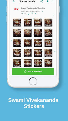 Gujarati-Hindi Stickers for Whatsapp WAStickerApps screenshot 3