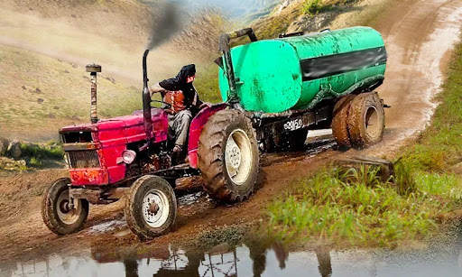 Tractor Trolley Free Cargo Game-Driving Simulator screenshot 1