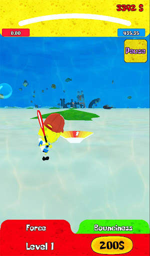 Sponge Tennis Simulator. 3D Bottom City Clash screenshot 6