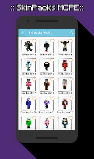 SkinPacks freefire for Minecraft screenshot 6
