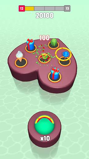 Color Rings 3D - Ring Toss Game screenshot 1