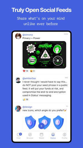 Status: Crypto Wallet, Messeng screenshot 6