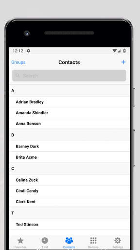 Dialer IOS12 style screenshot 2