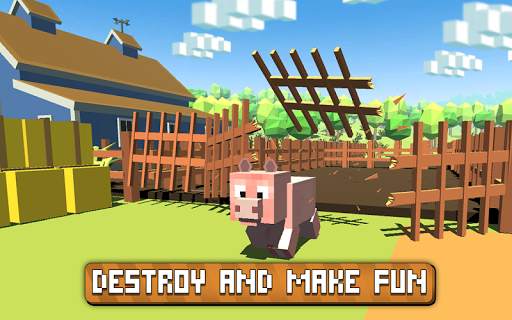Blocky Pig Simulator 3D screenshot 2