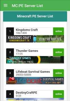 Minecraft PE Servers screenshot 1