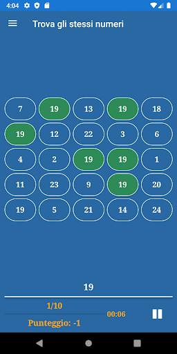 Allenamento del cervello screenshot 5