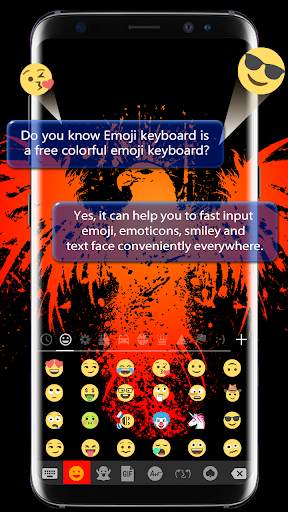 Eagle Bird Keyboard Theme for Cute Emoji Keyboard screenshot 2