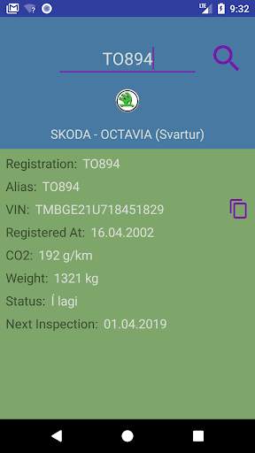 Car Info: Iceland 2020 screenshot 2