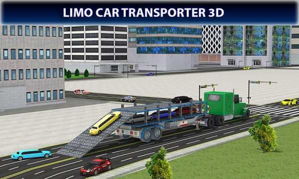 Limousine Car Transport Truck 3D Transporter Games screenshot 2