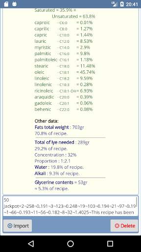 Mendrulandia.es (soap calculator) app screenshot 6
