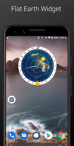 Flat Earth Clock (Free) screenshot 1