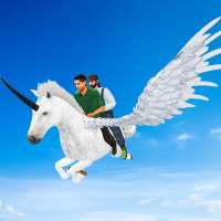 Flying Unicorn Taxi Simulator logo