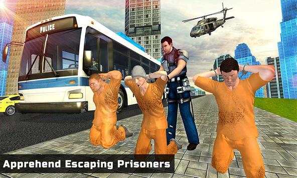Police Bus Transporter 3D Prisoner Jail Transport screenshot 1