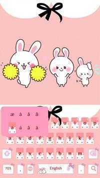 Pink Cute Kitty Keyboard Theme screenshot 3
