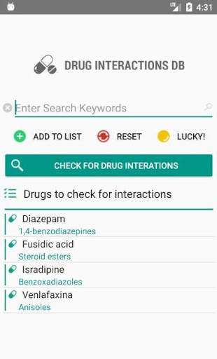 Drug Interactions DB screenshot 2