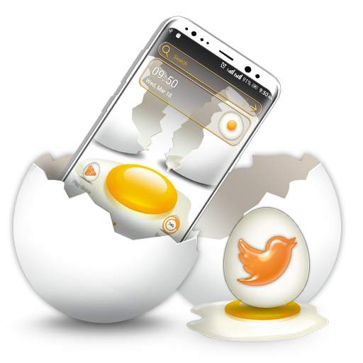 Broken Egg Launcher Theme 1.0.1