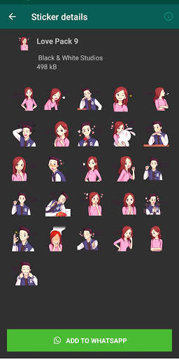 Cute Couple (Love) Stickers Fo screenshot 4