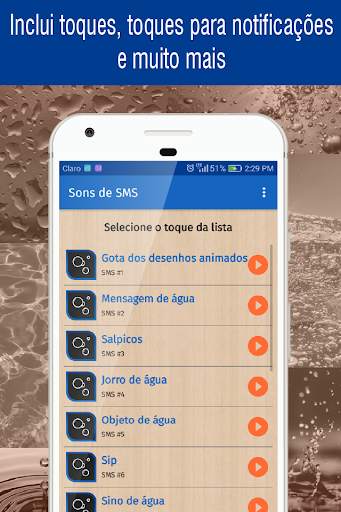 toques de agua para celular, tons e sons de agua screenshot 4