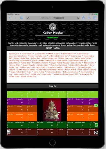 dpboss - satta matka fast result, kalyan chart screenshot 13