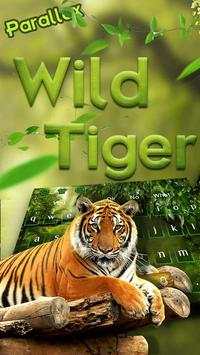 Wild Tiger Parallax Keyboard Theme screenshot 1