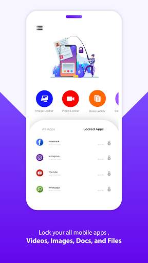 Video locker: Gallery vault, Hide pics videos screenshot 1