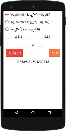 Logarithm & Anti-log Calculator (Decimal/Fraction) screenshot 5