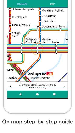 Munich Metro - MVG map and route planner screenshot 4