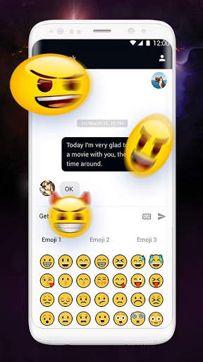 Glow Keyboard Theme स्क्रीनशॉट 1