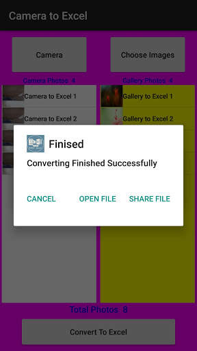 Camera to Excel Converter screenshot 6