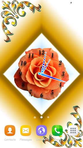 Rose Flower Clock screenshot 4