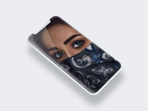 Girl Mask Wallpaper screenshot 8
