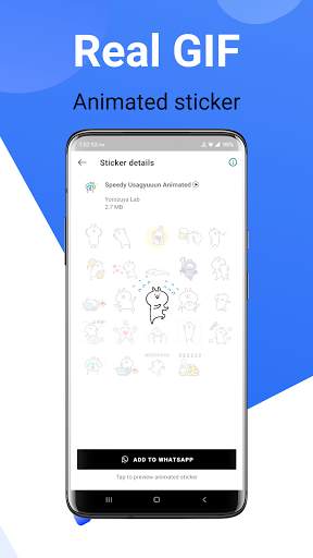Usagyuuun GIF Animated Sticker for WA screenshot 6